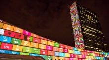 The launch of SDGs in NY